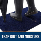 OLANLY Dog Door Mat for Muddy Paws 47x17, Super Absorbent Chenille Mud Mat - Image 2