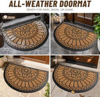 Mibao Half Round Door Mat, Semicircular Entrance - Image 5
