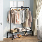 Rolling Clothes Rack Clothing Garment Rack - Image 3