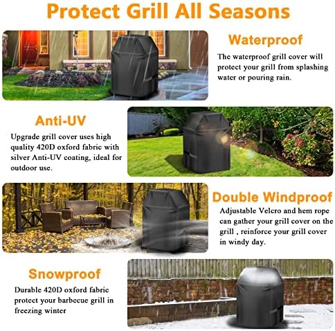 Aoretic Grill Cover, 32 inch BBQ Gas Grill Cover - Image 4