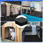 Barydat 24 Pcs 12x12 Garage Floor Tiles Interlocking Drainage - Image 5