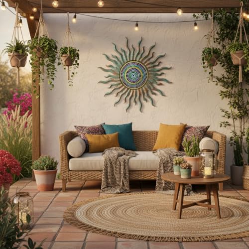 HOBYLUBY Sun Outdoor Wall Decor - Image 6