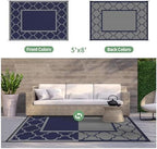 GENIMO Outdoor Rug, Waterproof Plastic Rugs - Image 4