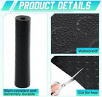 Breling 16 in x 10 ft Rubber Flooring Rolls Mats, Heavy Duty Diamond Plate Coin - Image 4
