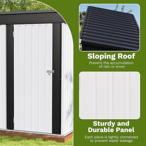 Patiowell 5x3 FT Outdoor Storage Shed - Image 4