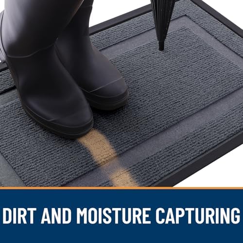 OLANLY Front Door Mat Outside 71x30, All-Season Heavy-Duty Rubber Doormat - Image 5