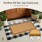 Coir Welcome Mat, Welcome Classic 2, 17x29 in - Image 2