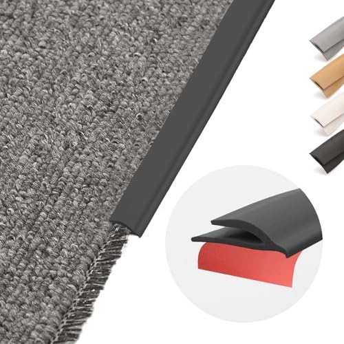 Carpet Edge Trim Binding Rug Edge Protector Thin Rugs Black 10FT by Unknown