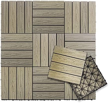 NewTechWood UltraShield Naturale 1 ft. x 1 ft. Composite Deck Tiles by NewTechWood