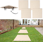 4Pcs Large Stepping Stones Outdoor Garden Walkway, Durable Plastic Pavers by MARCHROSE