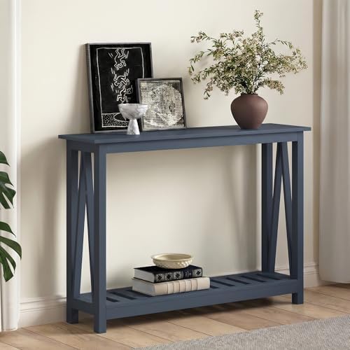 ChooChoo Farmhouse Console Table, Narrow Sofa Table - Image 3