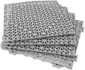 12 Pack 12" x 12" Interlocking Rubber Bathroom Flooring Tiles Non-Slip Splicing by FWEEK