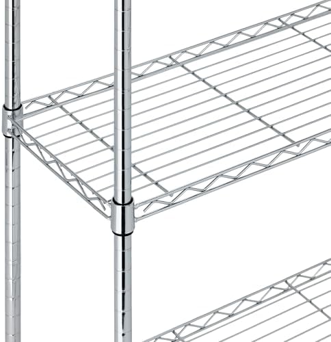 Amazon Basics 5-Shelf Adjustable Heavy Duty Steel Wire Rack, Space Saving - Image 3