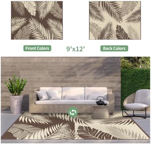 GENIMO Outdoor Rug, Waterproof Plastic Rugs - Image 2