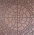 Plastic Interlocking Deck Tiles, 44 Pack, Simulated Cobblestone, Non-Slip Patio by Unknown