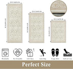 Kitchen Rug Sets 3 Piece, Washable Non-Slip Farmhouse Kitchen Mats - Image 2