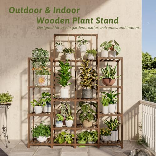 GENTINGBRO Plant Stand Indoor Outdoor 63" Tall Plant Shelf - Image 3