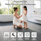16 PCS Modular Interlocking Cushion Drainage Floor Tiles 10" x10 - Image 3