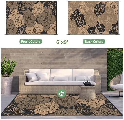 GENIMO Outdoor Rug, Waterproof Plastic Rugs - Image 2