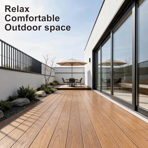 Outdoor Solid 8ft Composite Decking Boards - Image 3