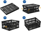 Eslite 34L Large Plastic Folding Storage Crates, Collapsible Crates - Image 3