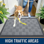 OLANLY Front Door Mat Outside Entrance 47x23, Heavy-Duty Rubber Doormat - Image 5