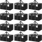 12 Pack Extra Heavy Duty Large Moving Bags by Fygrip