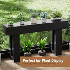 63 Inch Long Console Table, Narrow Rectangular Sofa Table Behind The Couch - Image 7
