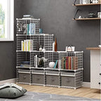 C&AHOME Wire Cube Storage, 12-Cube Storage Organizer Metal, C Grids - Image 4