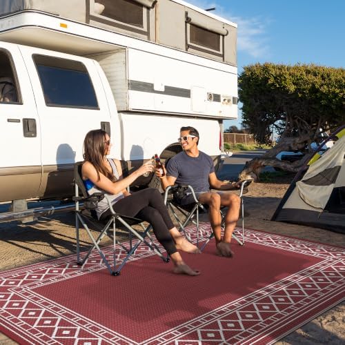 GENIMO Outdoor Rug, Waterproof Plastic Rugs - Image 3
