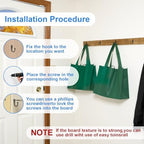 15 Pcs Black Coat Hooks, Wall Hooks - Image 4