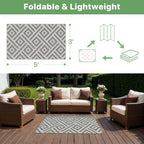 GENIMO Outdoor Rug 3'x5' Waterproof - Image 2