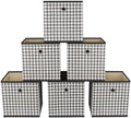 Foldable Storage Cubes Bins, 11 Inch Cloth Storage Cube Fabric Storage Box by NieEnjoy