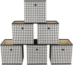Foldable Storage Cubes Bins, 11 Inch Cloth Storage Cube Fabric Storage Box by NieEnjoy