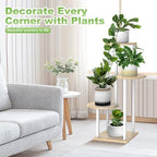 4 Tier Plant Stand Indoor Corner Tall Shelf - Image 4