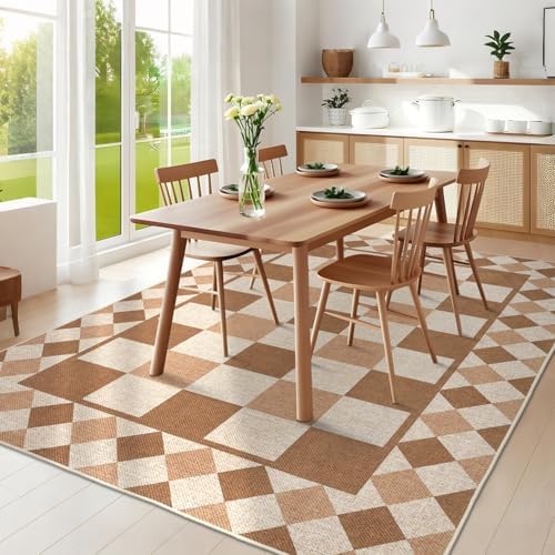 GarveeHome Easy Jute Area Rug 5x7 Washable Rugs - Image 4