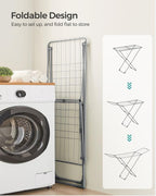 SONGMICS Clothes Drying Rack, Heavy Duty, 2 Gullwings - Image 4