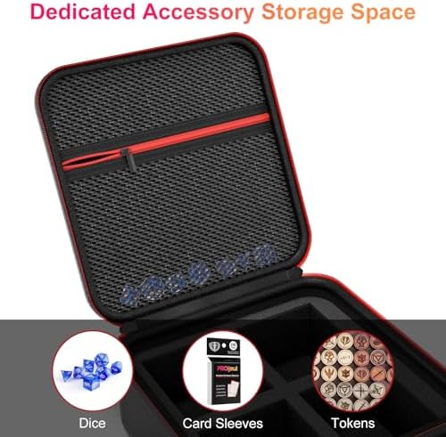 Proijeut Card Deck Box with Portable Case, 4 Pack Clear Commander Deck Box with - Image 6