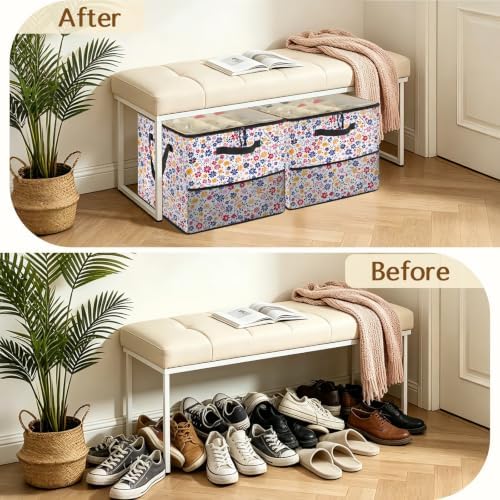 Cute Boho Floral Shoe Organizer - Image 5