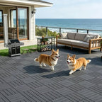 44 Pack Interlocking Deck Tiles, Easy Snap All-Weather Outdoor Deck Tiles - Image 6