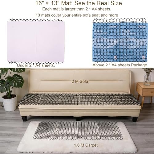 10 Pack Cat Repellent Mat for Indoor & Outdoor, Anti Cat Scratch Mat - Image 6
