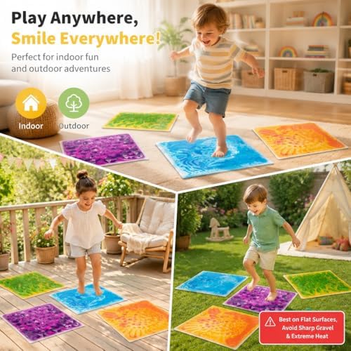 edusense 3D Liquid Motion Floor Tiles, 4 Tiles Set - Image 4