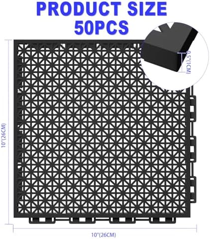 50 PCS Modular Interlocking Cushion Interlocking Floor Tiles - Image 3