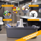 2-Pack Large Gray Cleaning Caddy - Image 5
