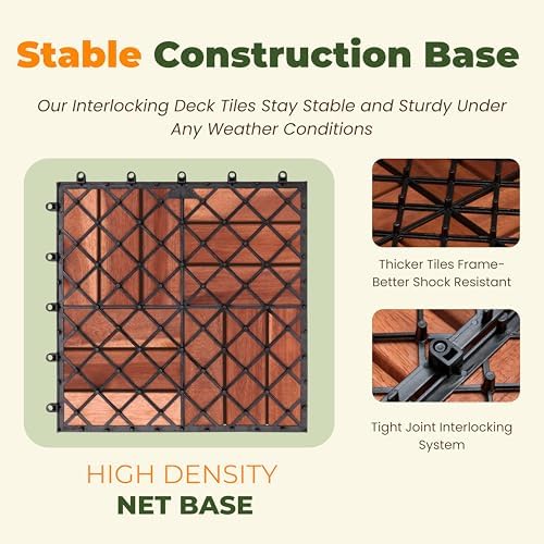 Jurax Interlocking Wood Deck Tiles - Image 6