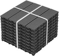 8.7 sq. ft DIY Wood-Plastic Composite Deck Tiles, Interlocking Outdoor Flooring by lnuvoven