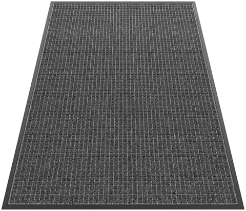 Sturdy Front Door Mat Outside Entrance, Stain and Fade Resistant, Natural by HOMEK