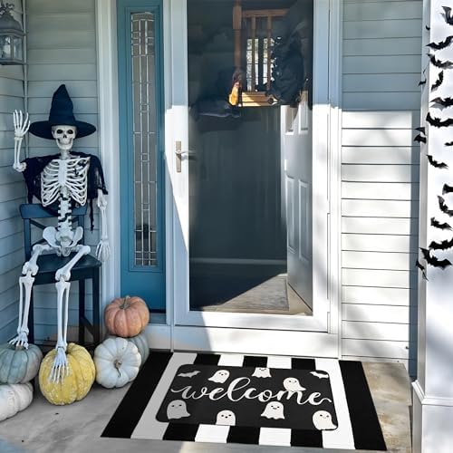 Halloween Door Mat Set, Ghost Welcome Rug - Image 6