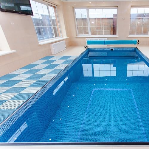 12 Pack 12" x 12" Drainage Interlocking Floor Mats, Non-Slip Shower Bathroom - Image 7
