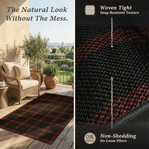 JTJ Easy Jute 2x6 Outdoor Runner Rug - Image 4